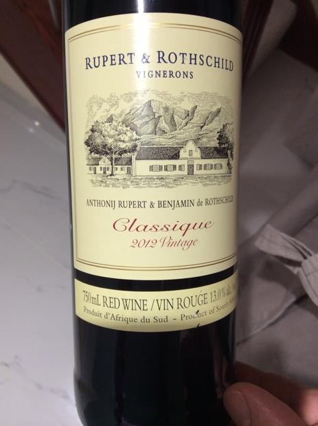2016 Rupert & Rothschild Classique - CellarTracker