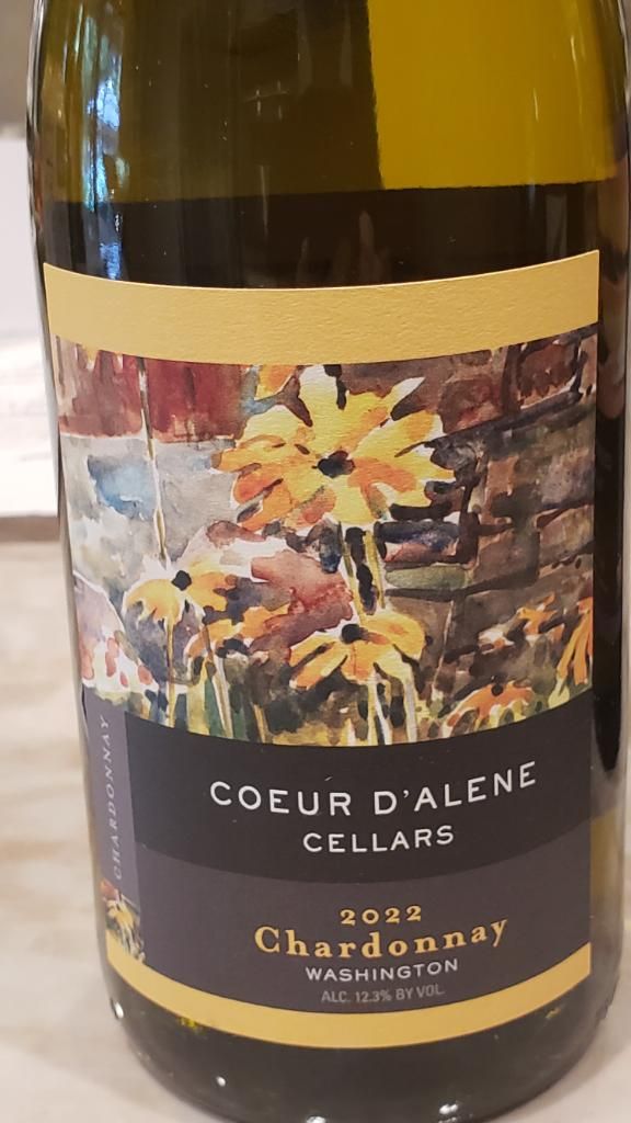 2022 Coeur d'Alene Cellars Chardonnay, USA, Washington, Columbia Valley