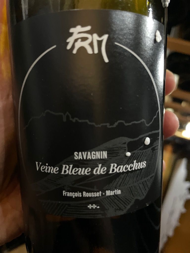 2018 François Rousset-Martin Côtes du Jura Veine bleue de Bacchus Clos ...