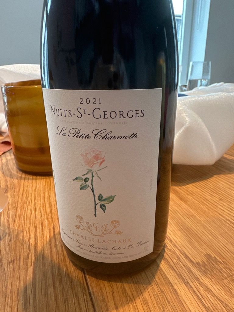 2022 Charles Lachaux Nuits St. Georges La Petite Charmotte