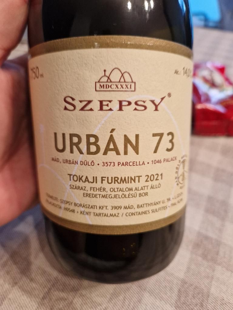 2020 István Szepsy Furmint Tokaji Urbán 73 - CellarTracker