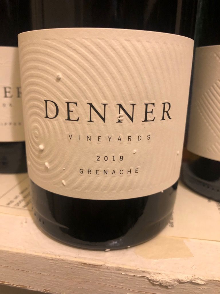 2018 Denner Grenache, USA, California, Central Coast, Paso Robles
