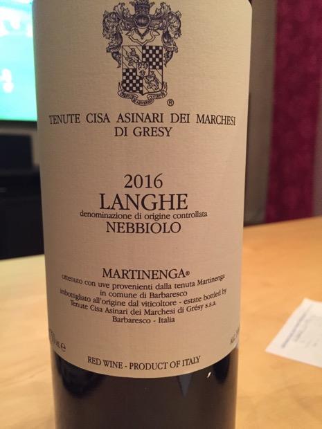 2016 Tenute Cisa Asinari dei Marchesi di Grésy Langhe Nebbiolo ...