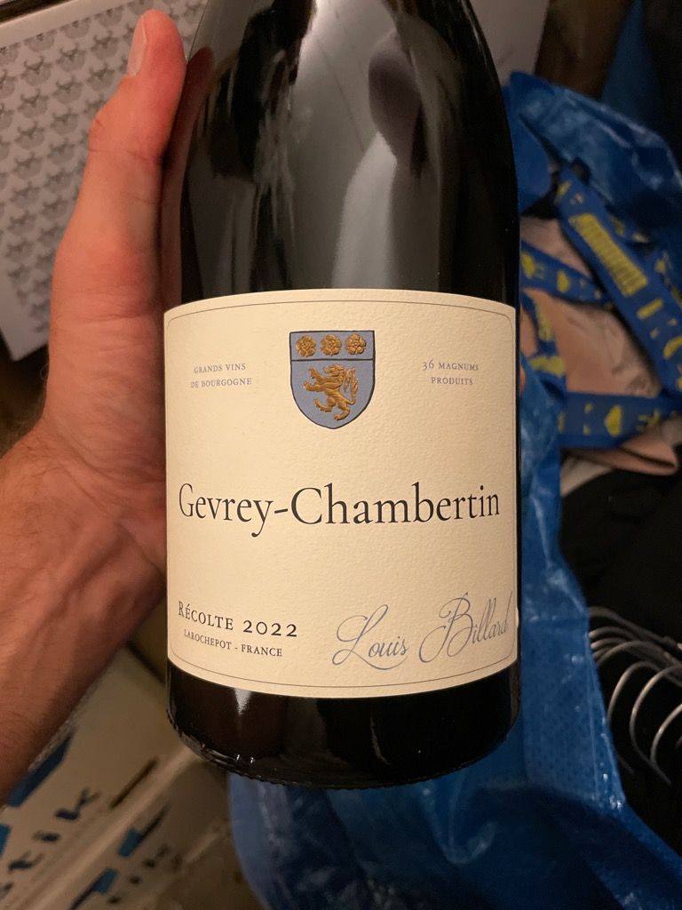 2022 Louis Billard Gevrey-Chambertin - CellarTracker