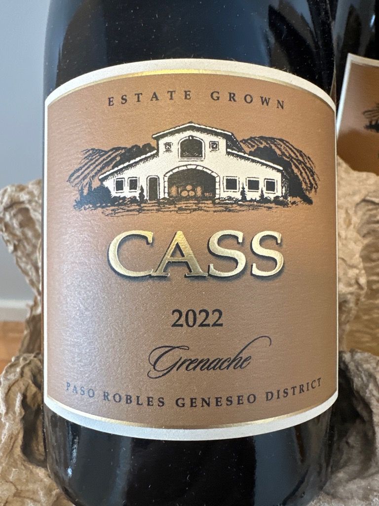 2022 Cass Grenache, USA, California, Central Coast, Paso Robles Geneseo ...