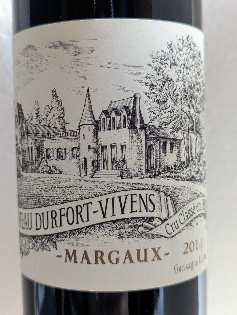 Château Durfort-Vivens 1964 Margauxセラー保管 2014 Château Durfort-Vivens - CellarTracker
