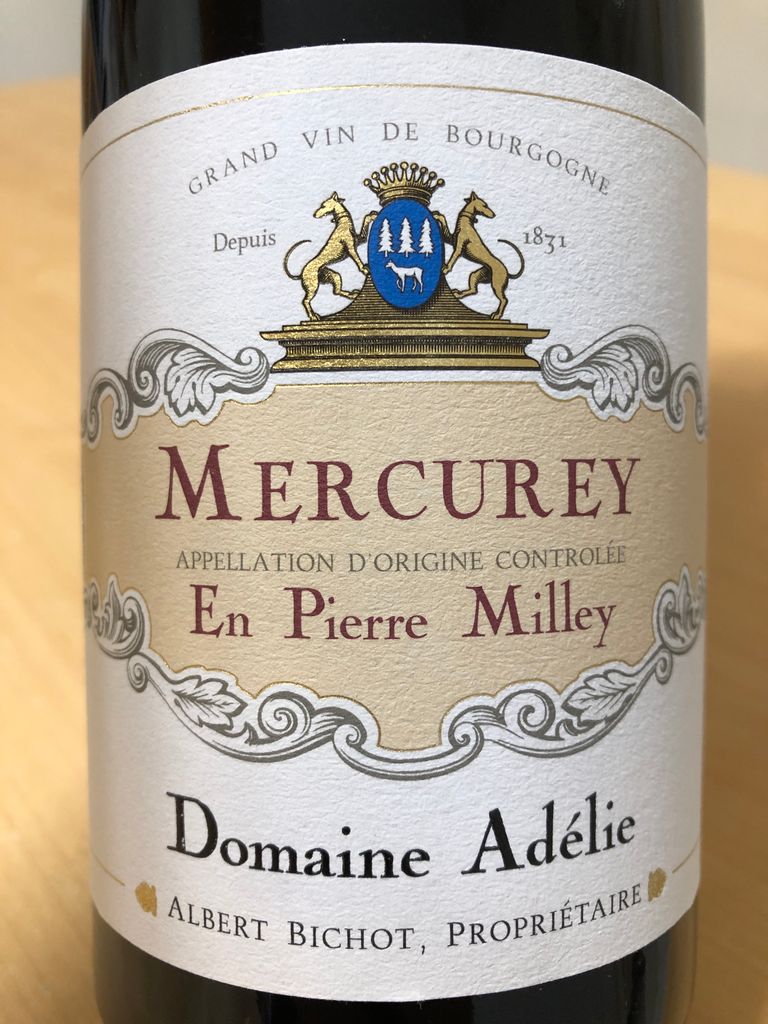 2017 Maison Albert Bichot Mercurey En Pierre Milley Domaine Adélie