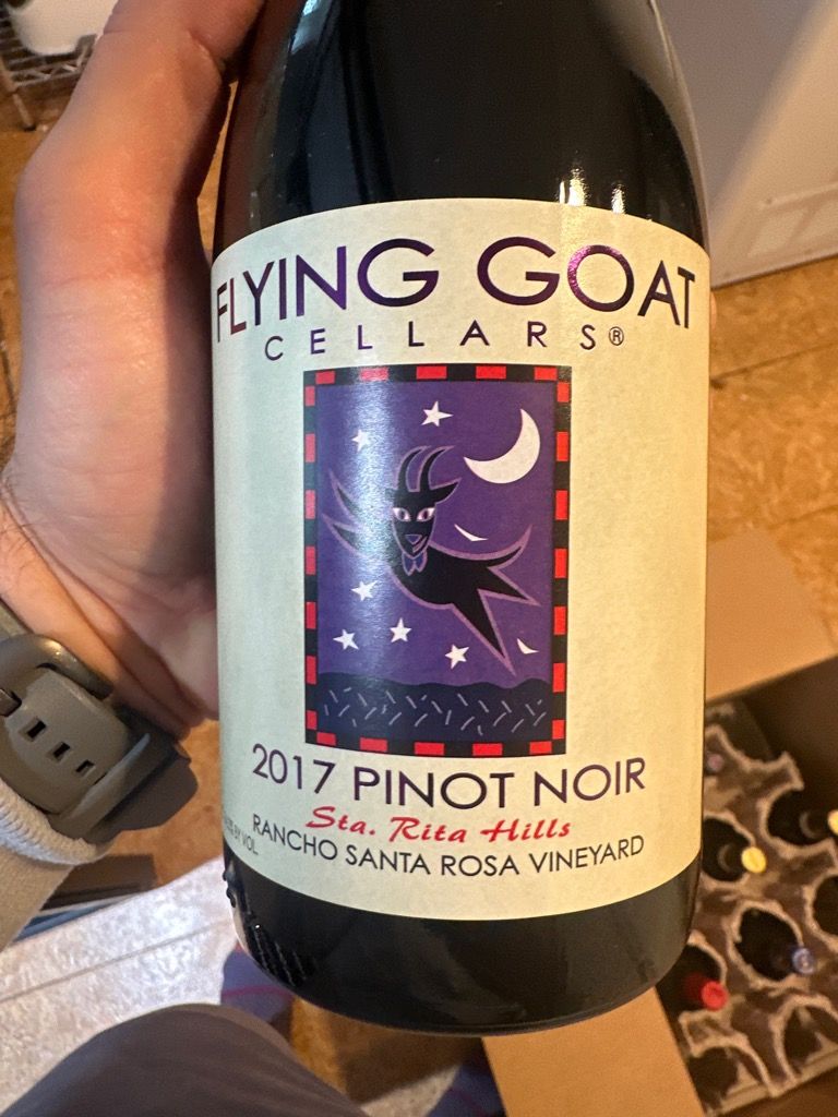 2017 Flying Goat Cellars Pinot Noir Rancho Santa Rosa Vineyard, USA