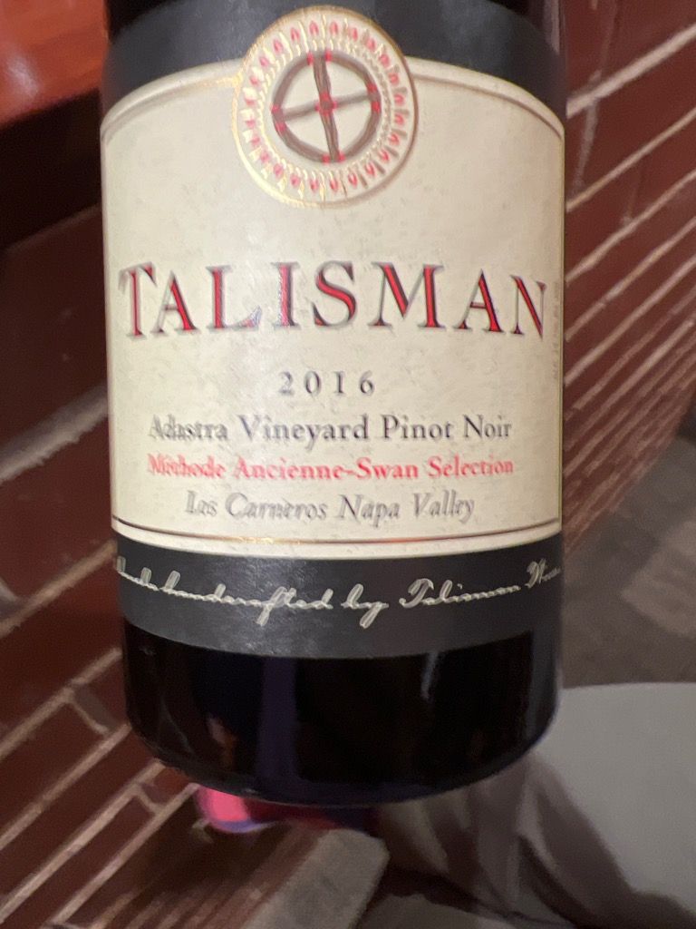 2016 Talisman Pinot Noir Méthode Ancienne Adastra Vineyard, USA