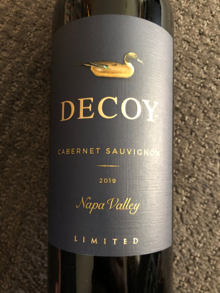 2019 Decoy Cabernet Sauvignon Limited Napa Valley - CellarTracker