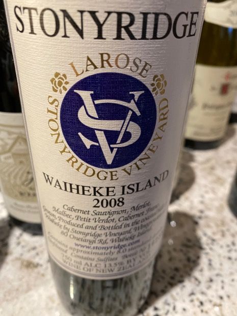 Stonyridge La Rose 2010 ワイン1/4迄】NZ - Stonyridge Larose 2010