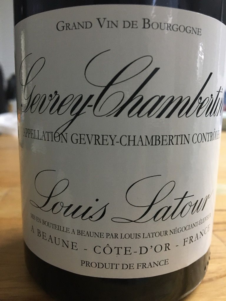 2018 Louis Latour Gevrey-Chambertin - CellarTracker