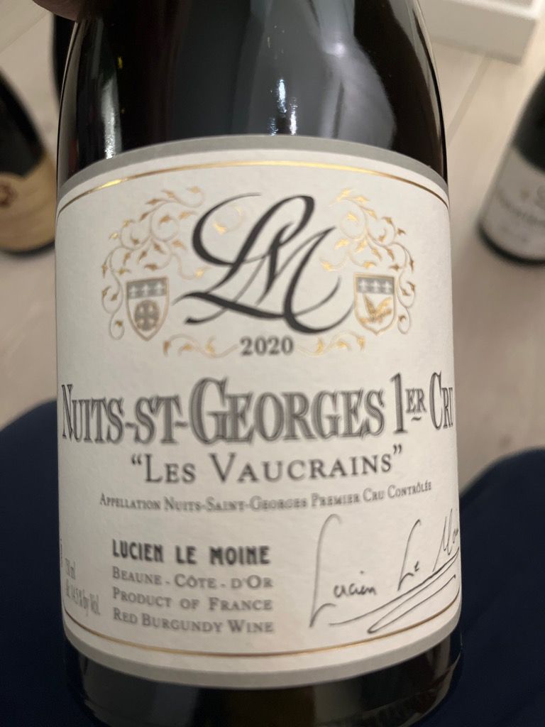 2020 Lucien Le Moine Nuits St Georges 1er Cru Les Vaucrains France Burgundy Côte De Nuits