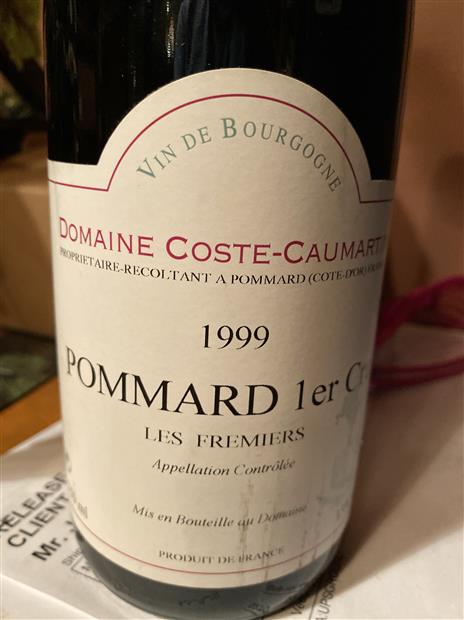 1995 Domaine Coste-Caumartin Pommard 1er Cru, France, Burgundy, Côte De ...