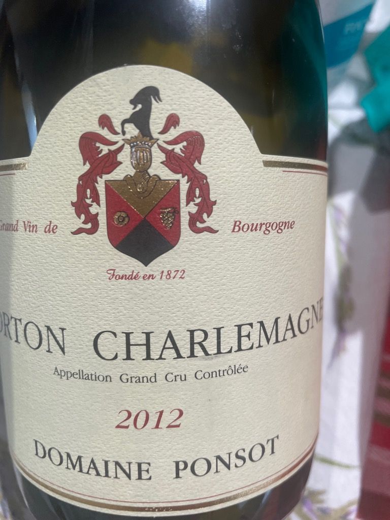 2012 Domaine Ponsot Corton-Charlemagne - CellarTracker