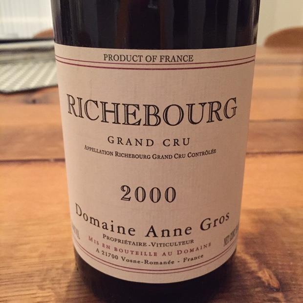 2000 Domaine Anne Gros Richebourg - CellarTracker