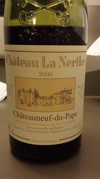 1988 Château La Nerthe Châteauneuf-du-Pape - CellarTracker