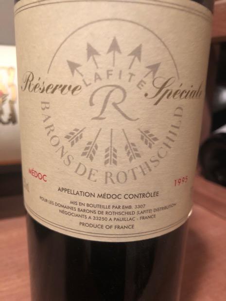 1995 Barons de Rothschild (Lafite) Médoc Réserve Spéciale