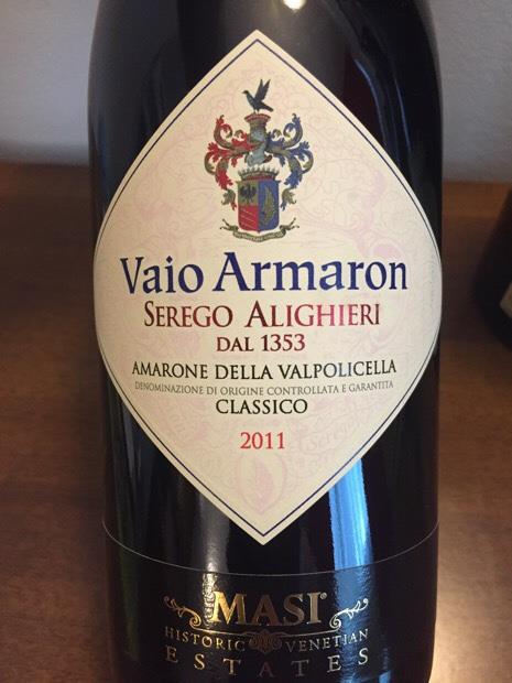 2011 Masi Amarone della Valpolicella Classico Ser go Alighieri