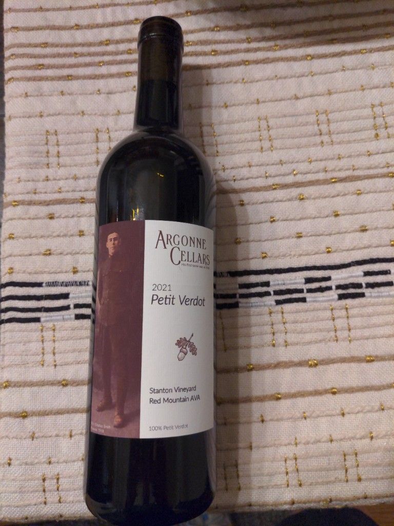 2020 Argonne Cellars Petit Verdot Stanton Vineyard Red Mountain, USA