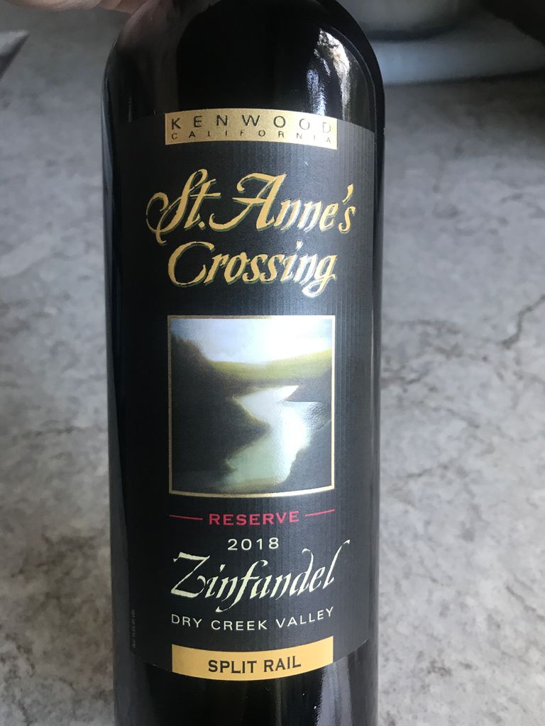 2017 St. Anne's Crossing Zinfandel Reserve Split Rail, USA, California
