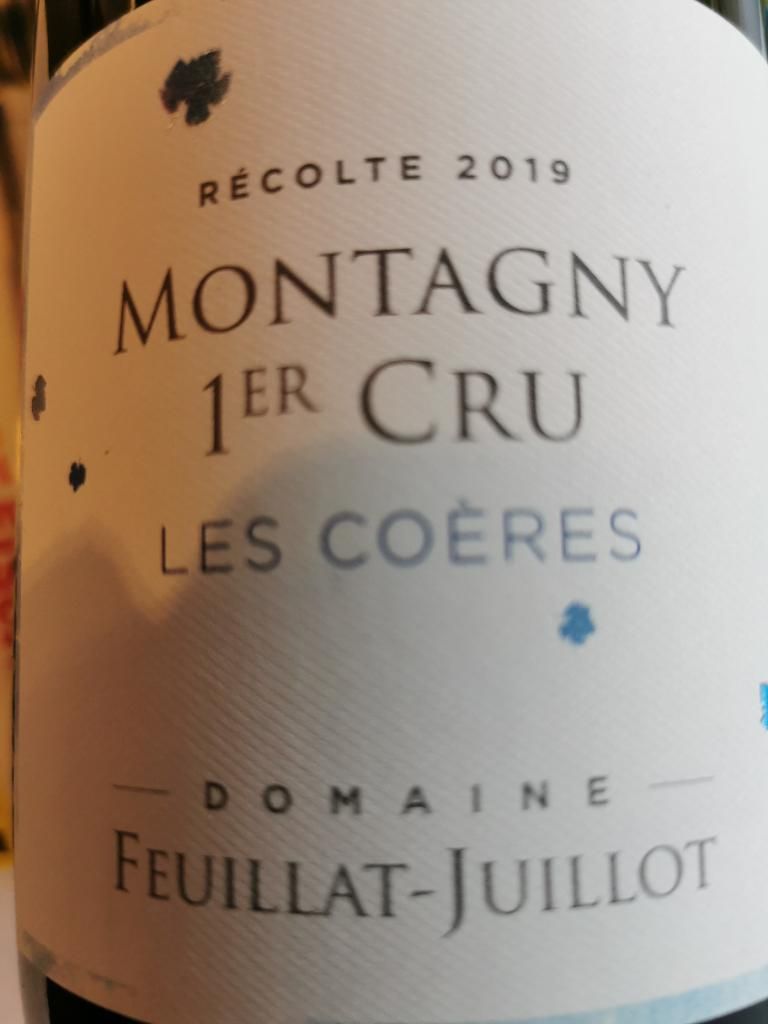 2019 Domaine Feuillat-Juillot Montagny 1er Cru Les Coères Blanc, France ...