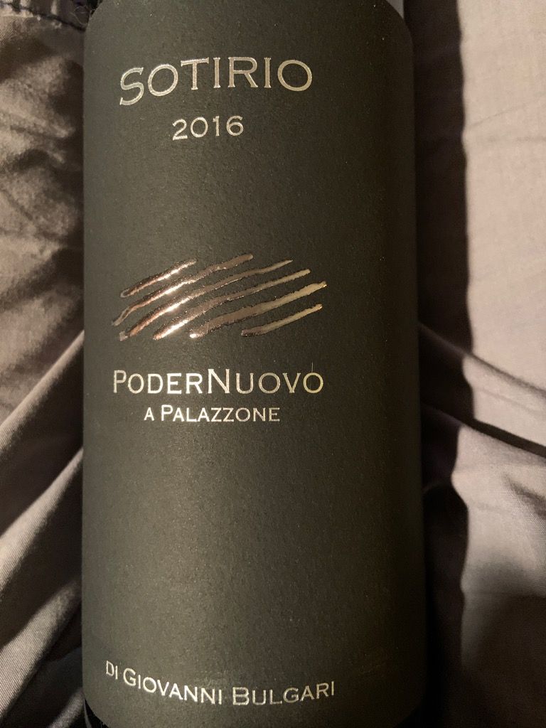 2016 Paolo and Giovanni Bulgari Sotirio PoderNuovo A Palazzone Toscana IGT,  Italy, Tuscany, Toscana IGT - CellarTracker