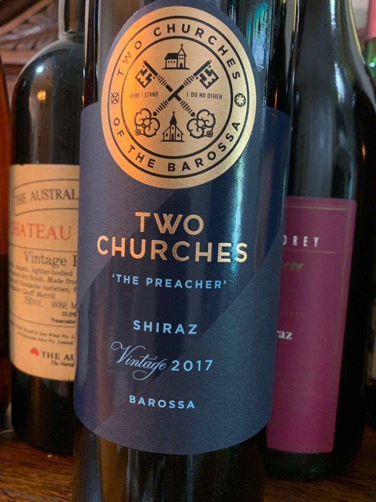 2017 Two Churches Shiraz The Preacher, Australia, South Australia