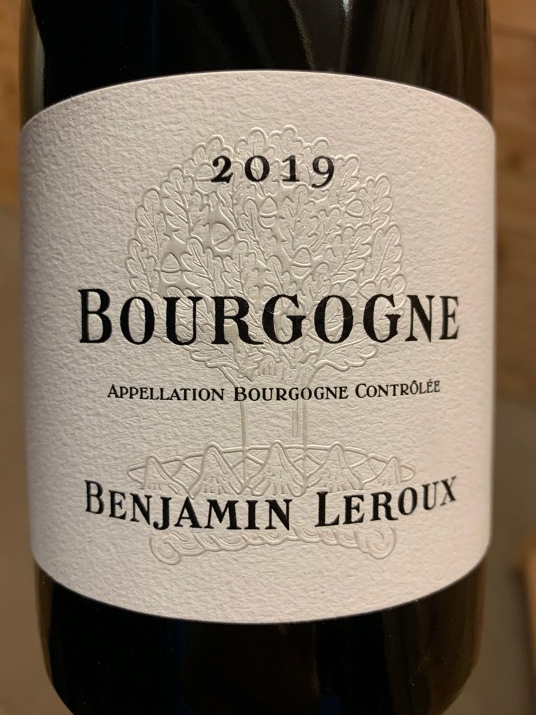2019 Benjamin Leroux Bourgogne - CellarTracker