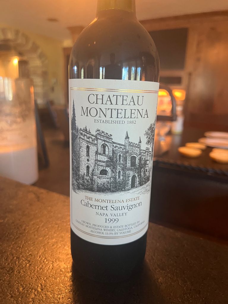 1999 Chateau Montelena Cabernet Sauvignon The Montelena Estate