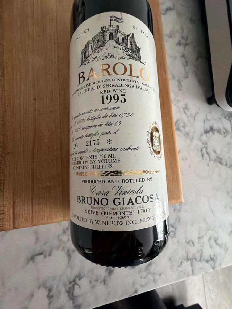 【レア/入手困難】1995 ROERO ARNEIS BRUNO GIACOSA 飲料・酒 【レア/入手困難】1995 ROERO ARNEIS BRUNO GIACOSA