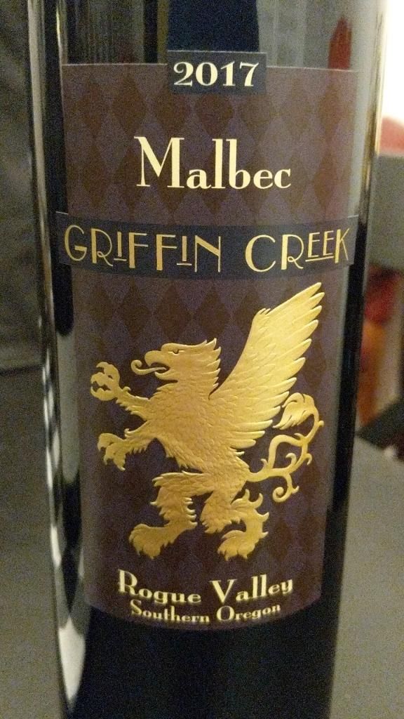 2017 Griffin Creek Malbec, USA, Oregon, Southern Oregon, Rogue Valley