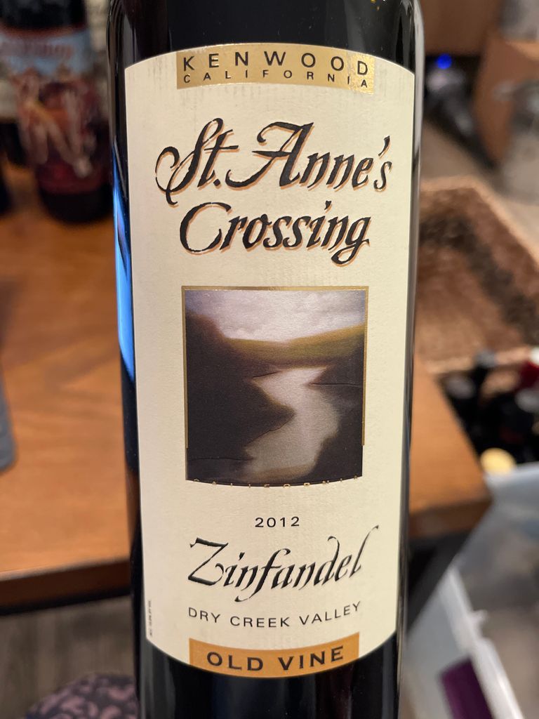 2012 St. Anne's Crossing Old Vine Zinfandel, USA, California, Sonoma