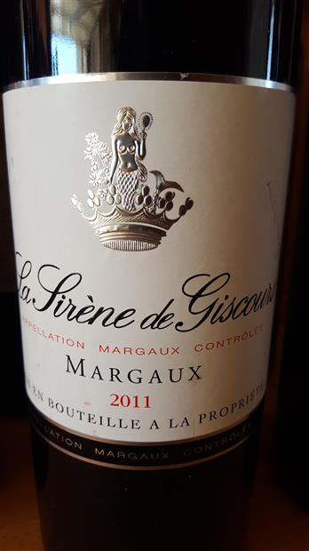 2015 Château Giscours La Sirène de Giscours - CellarTracker 2015 Château Giscours La Sirène de Giscours - CellarTracker