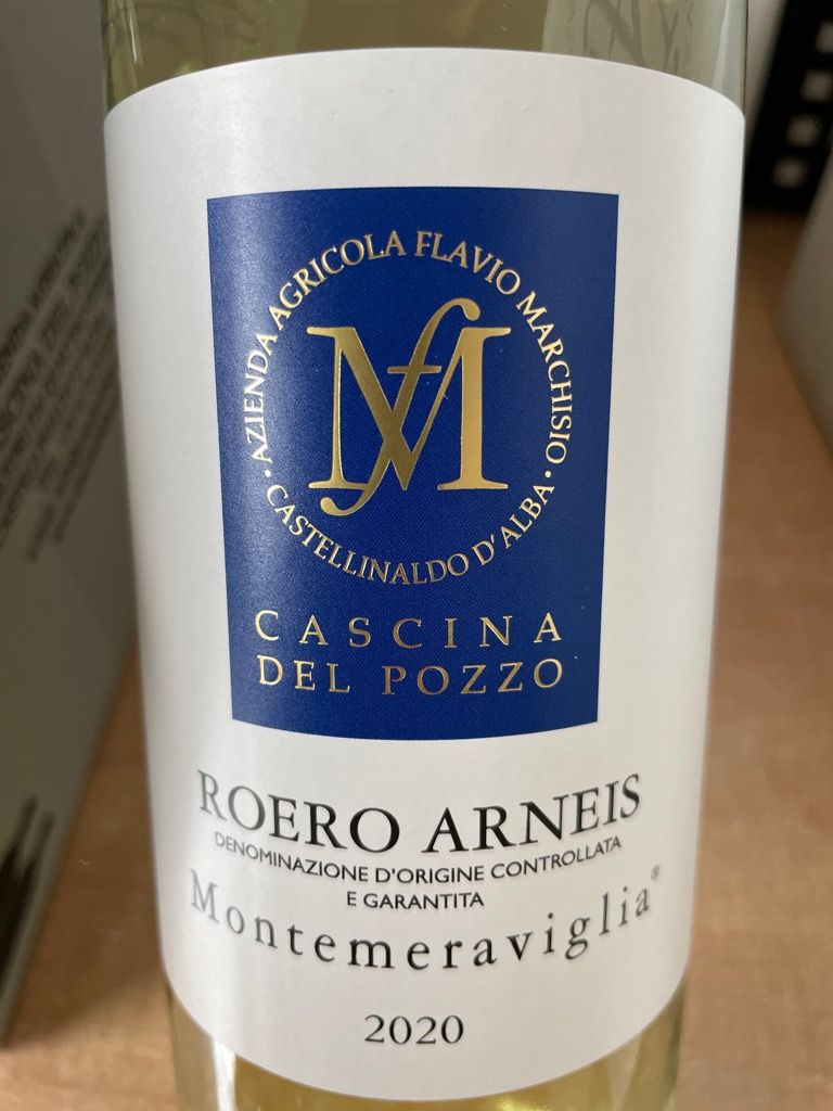 2021 Cascina del Pozzo Roero Arneis Montemeraviglia, Italy, Piedmont ...