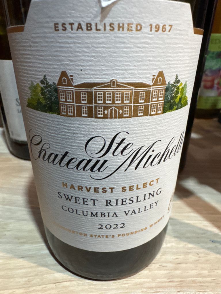 2023 Chateau Ste. Michelle Harvest Select Riesling, USA, Washington ...