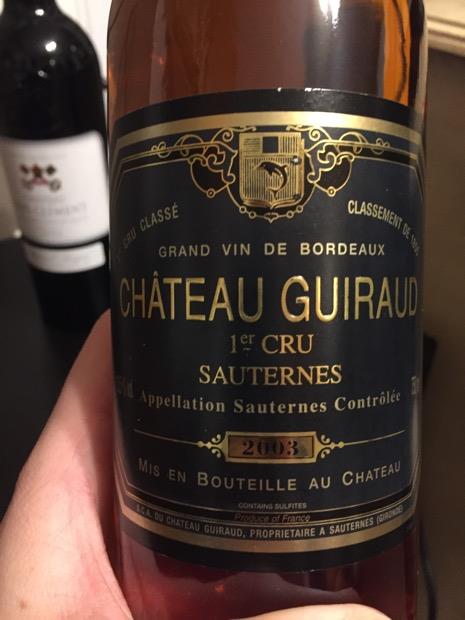 2003 Chateau Guiraud Sauternes in the garden : r/wine