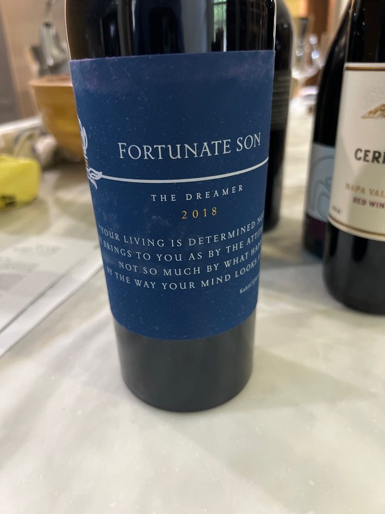 2018 Fortunate Son Cabernet Sauvignon The Dreamer USA California   5fab68c9 B531 4c1b 81b1 6aa4f606ad6a 