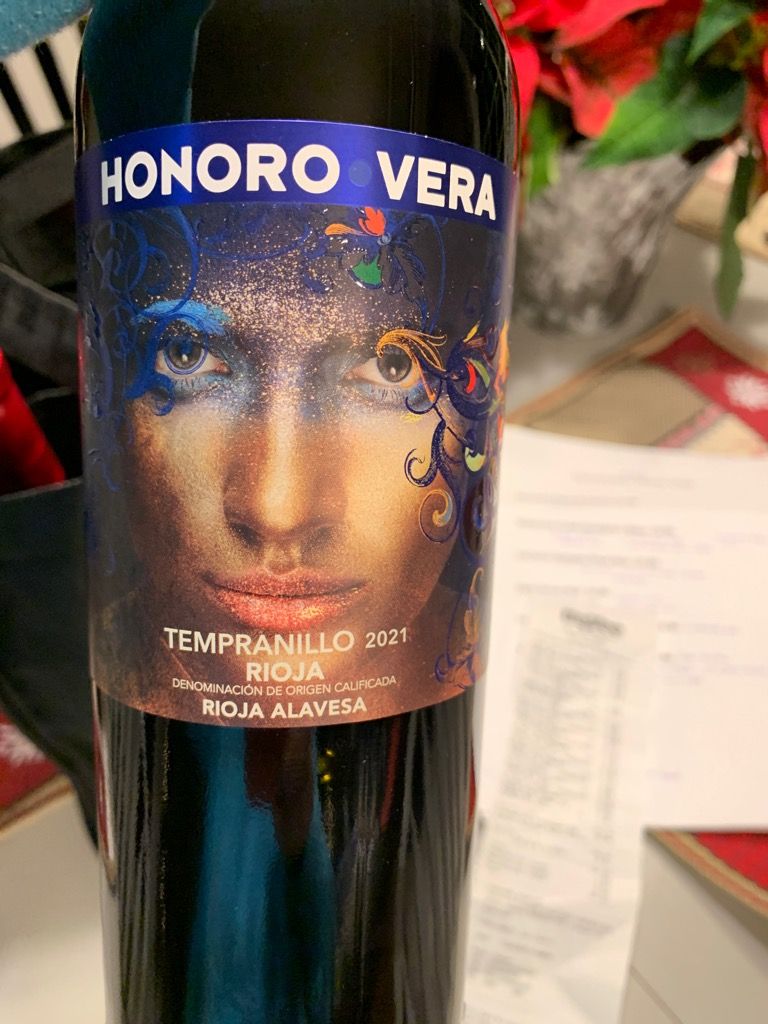 2022 Honoro Vera Tempranillo Rioja, Spain, La Rioja, Rioja - Cellartracker