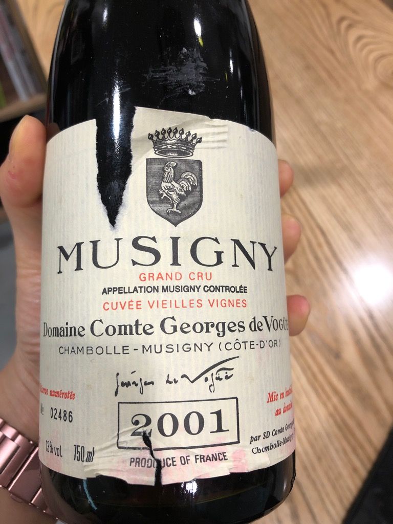 2001 Domaine Comte Georges de Vogüé Musigny Cuvée Vieilles