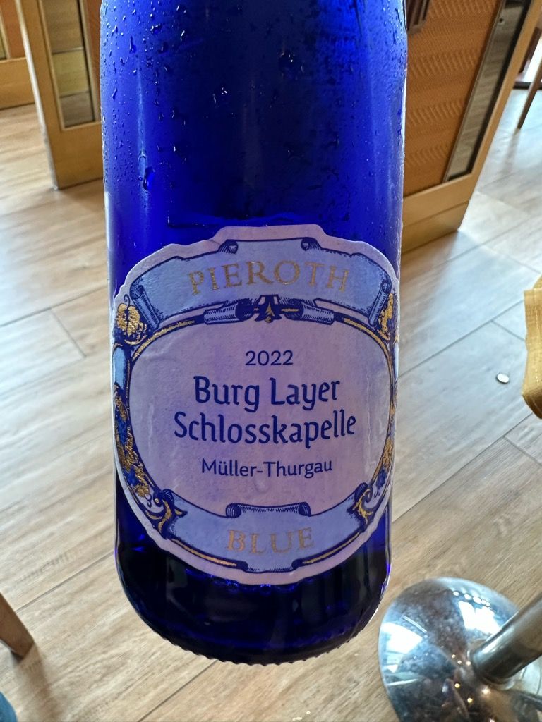 Pieroth Blue 2023 Müller-Thurgau 750ml 2023 Pieroth Blue Burg Layer Schlosskapelle Muller-Thurgau