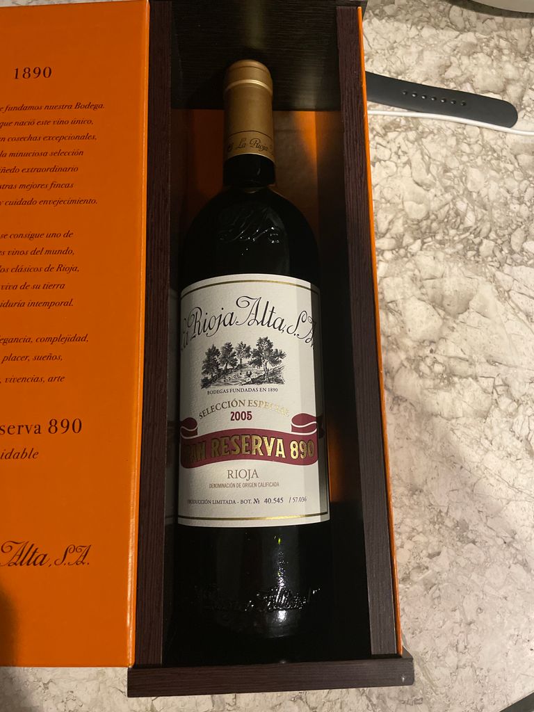 2005 La Rioja Alta Rioja Gran Reserva 890 'Selección Especial