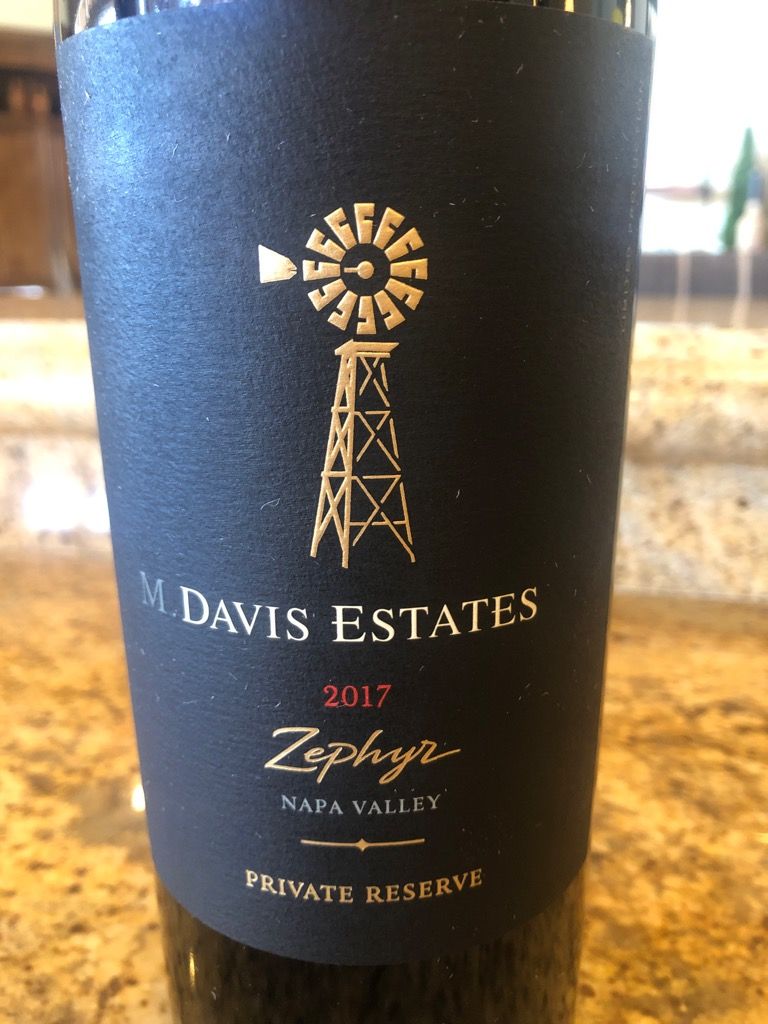 2017 Davis Estates Sauvignon Zephyr Private Reserve, USA