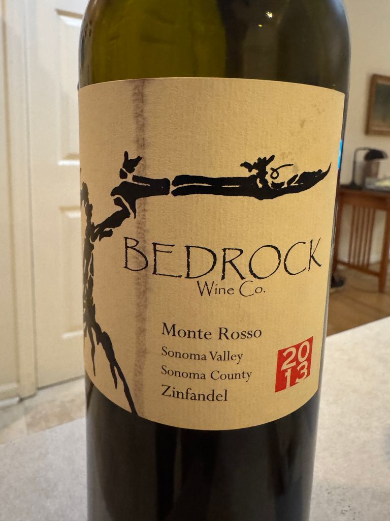 ヘレナモルフォ 134mm 2013 Bedrock Wine Co. Zinfandel Monte Rosso Vineyard - CellarTracker