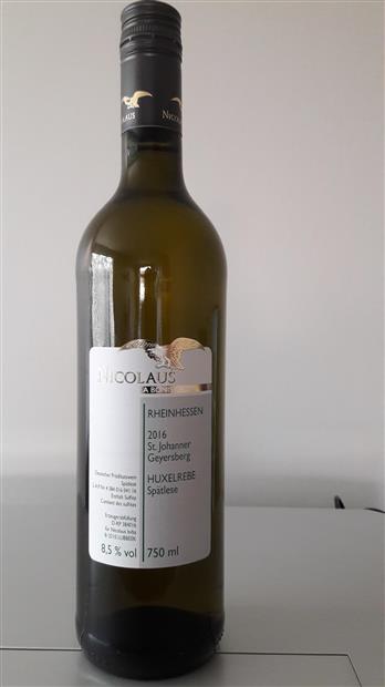 2010 St. Johanner Weinkellerei Geyersberg Riesling Spätlese