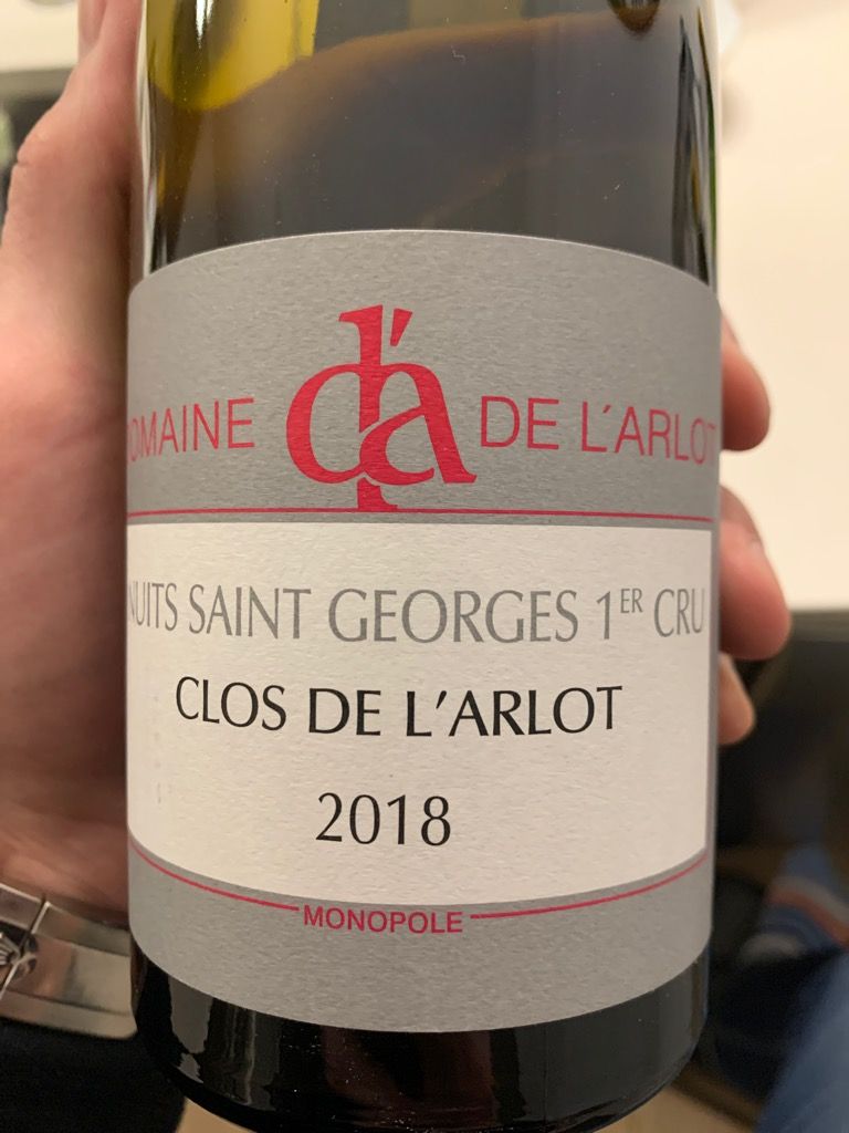 2018 Domaine de L'Arlot Nuits St. Georges 1er Cru Clos de l'Arlot