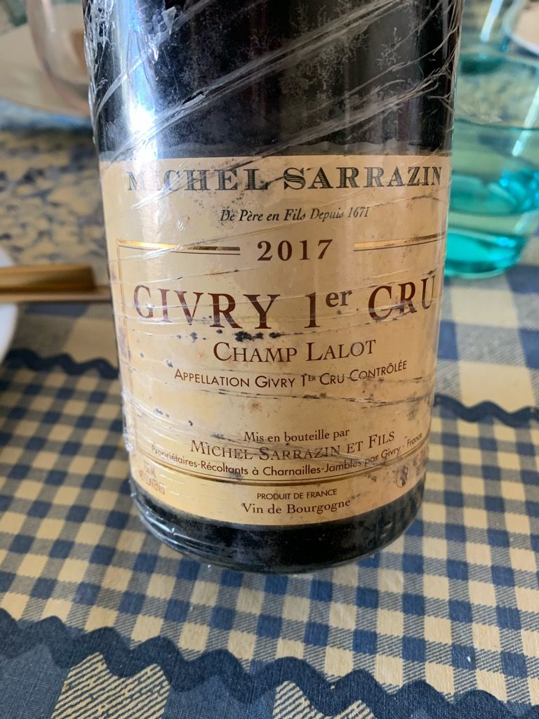 2017 Michel Sarrazin Et Fils Givry 1er Cru Champ Lalot, France ...