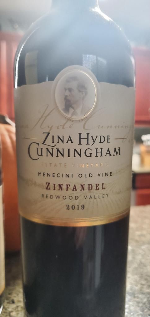 2019 Zina Hyde Cunningham Zinfandel Menecini Old Vine Usa California North Coast Redwood