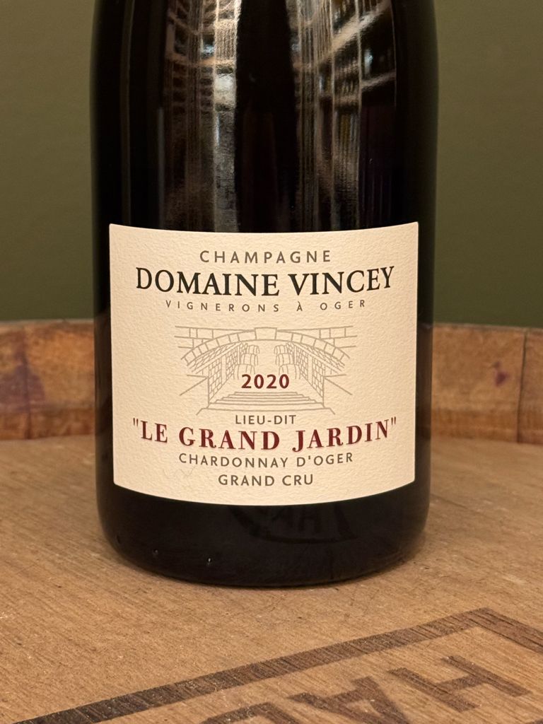 ヴァンシー　DOMAINE VINCEY LE GRAND JARDIN 20 2020 Domaine Vincey Champagne Grand Cru Le Grand Jardin