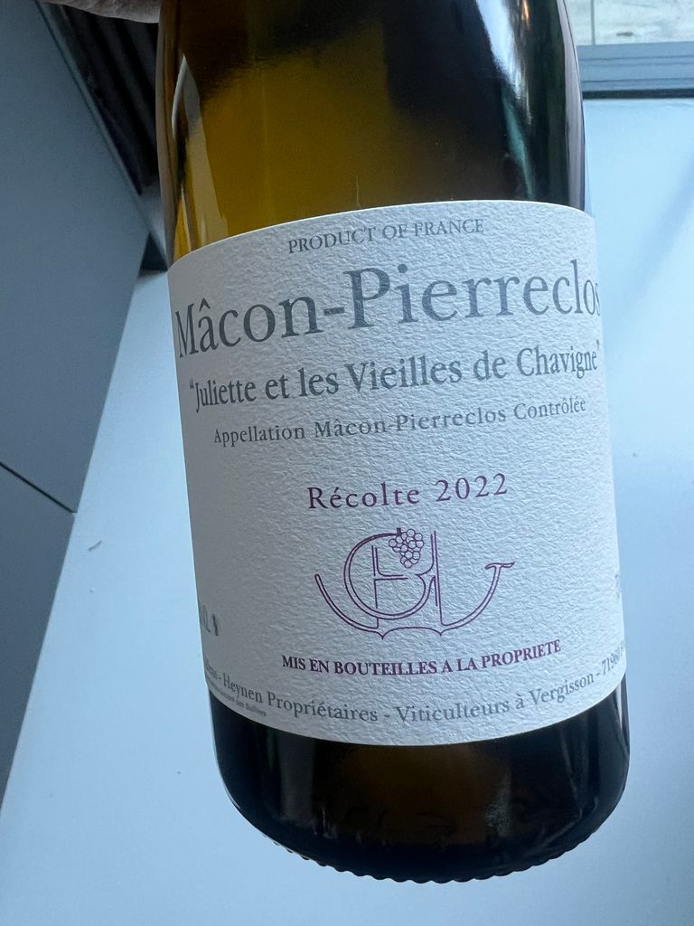 2022 Guffens-Heynen Mâcon-Pierreclos Juliette et les Vieilles de